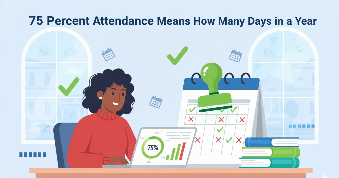 75 percent attendance means how many days in a year